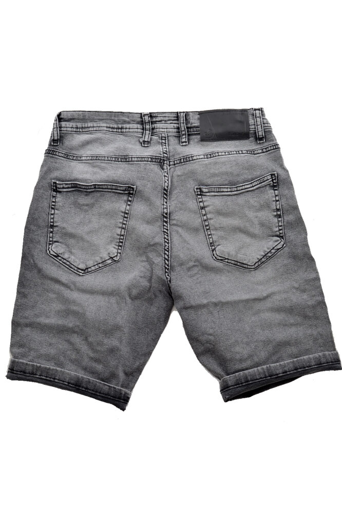 Къси панталони изчистен модел в сив цвят