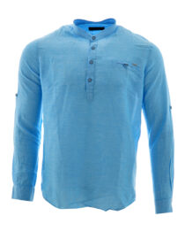 Ленена риза в светло син цвят
