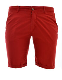Къси панталони от плат в червен цвят