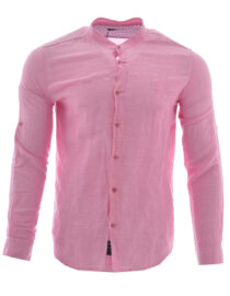 Ленена риза в светло розов цвят